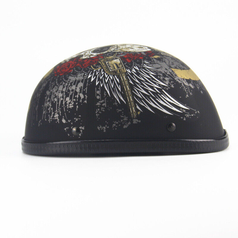 Motorcycle Half Helmet DOT Retro Motorcycle Helmet On-Road for Men Women Gift