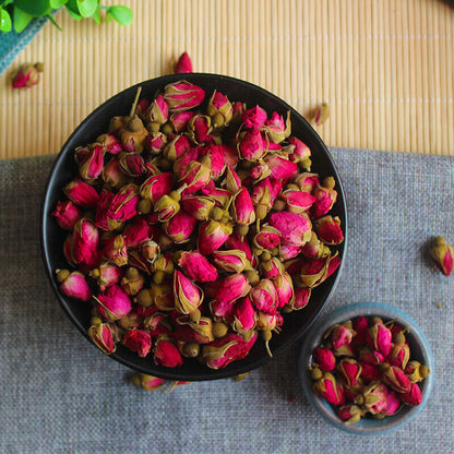 China Flower Tea Red Rose Bud Tea Aroma Dry Flowers Ecology Herbal Blooming Tea