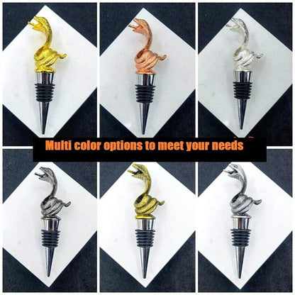 Wine Stopper Creative Snake Zinc Alloy Champagne Bottle Keeping Fresh Sealed Cap