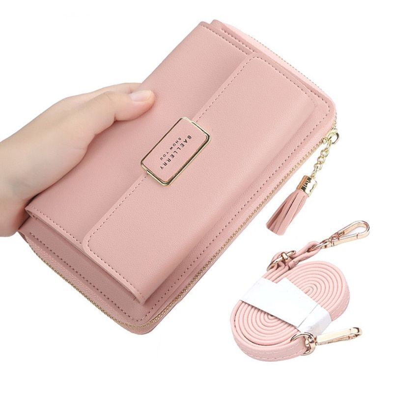 Wallet Crossbody Shoulder Handbag Synthetic Leather Card Holder Purse 20*12*4 CM