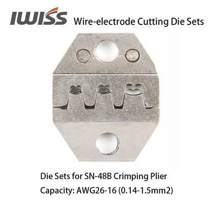 IWISS Wire-electrode Cutting Die Sets for SN-2549/48B/28B Ratchet Crimping Plier