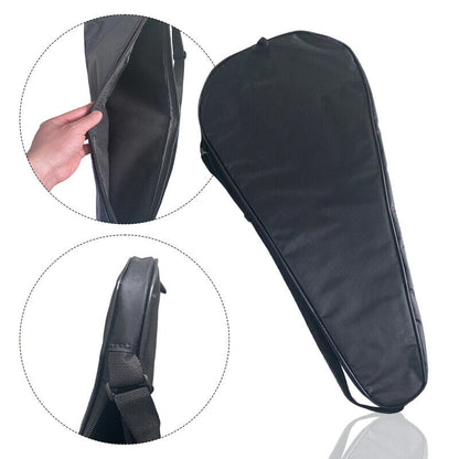 Badminton Racket Storage Bag Portable Zipper Sports Pocket Shoulder Bag 1pcs