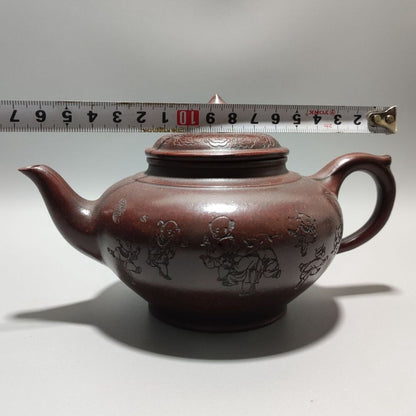 Vintage Chinese Yixing Purple Clay Teapot Zisha Ceremony Teaware Collection Rare