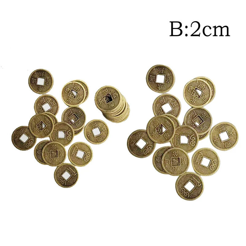 Feng Shui Lucky Coins 20 Pcs Chinese Ancient Oriental Emperor Qing Money 20-24mm