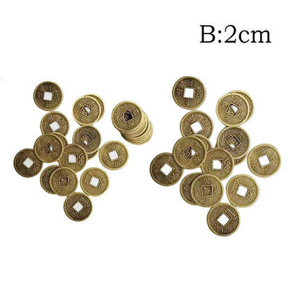 Feng Shui Lucky Coins 20 Pcs Chinese Ancient Oriental Emperor Qing Money 20-24mm