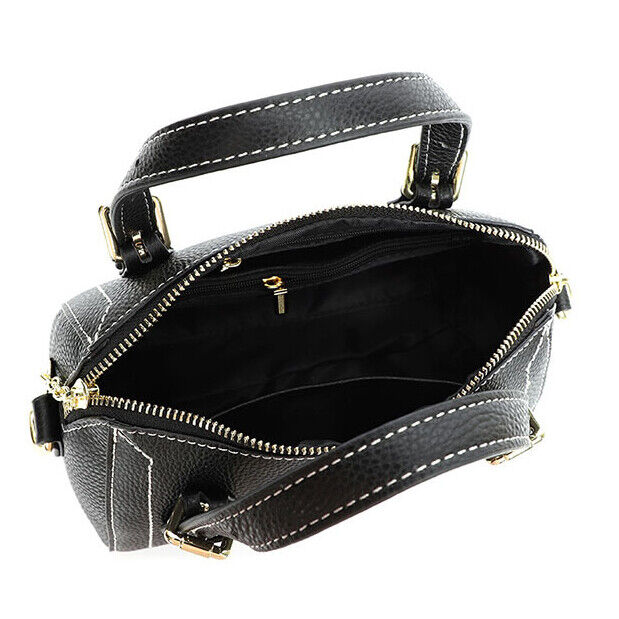100% Genuine Leather Women's Crossbody Boston Bag Small Handbags shoulder bag
