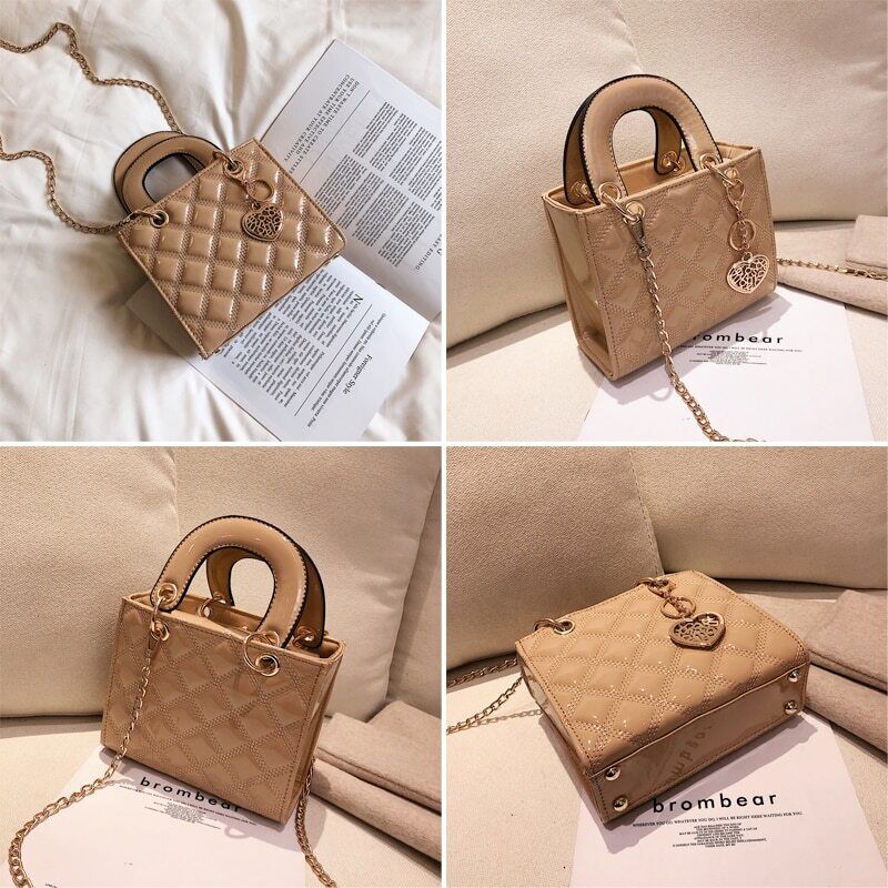 Bags Women Plaid Bag Ladies Shoulder Chain Tote Messenger Crossbody HandBag