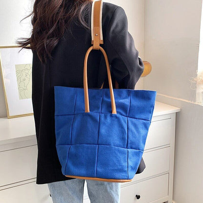 Women Handbag Female Bucket Shoulder Bag Big Ladies Totes Canvas Crossbody Bag