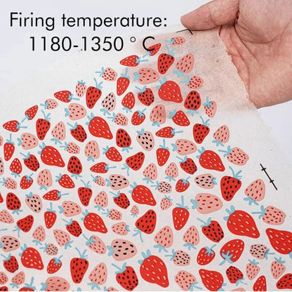 Pottery Clay Underglaze Paper Cartoon Decals DIY Ceramics Color Transfer 49x34cm