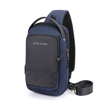 Men's Sling Backpack, Oxford cloth Waterproof Crossbody Bag Outdoor Sport Bags