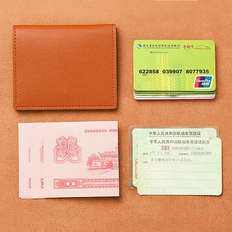 1Pc Card Bag Compact Bank ID Card Case Driver's License Wallet Card Holder