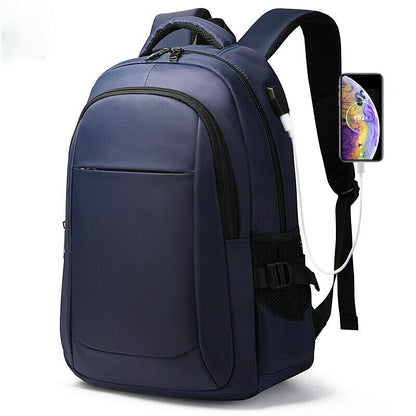 15.6 Inch Laptop Waterproof Backpacks USB Charging School Bag Men Travel Bag