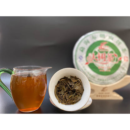 2014 Laomane Menghai Bulang Mountain Big Tree Pu-erh Tea Cake Raw Pu'er Tea 357g