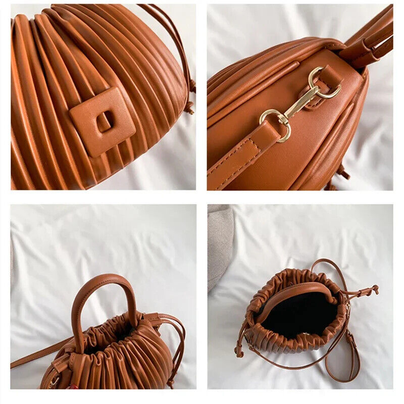 Crossbody Bag Women Shoulder Handbag Female Tote Bag PU Bucket Bag