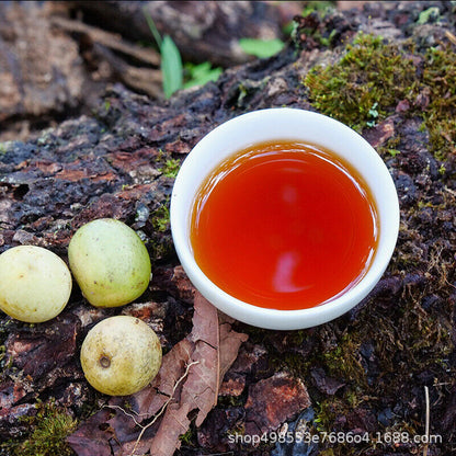 Yiwu Daye Pu'er Ripe Tea Cake Zhonghong Yin Yiwu Zhangxiang Pu'er Ripe Tea 357g