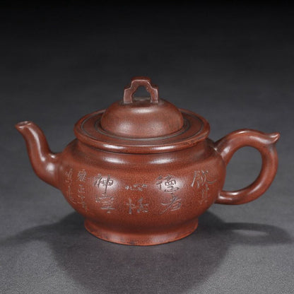 vintage China yixing purple clay teapot zisha ceremony nice plum blossom teaware