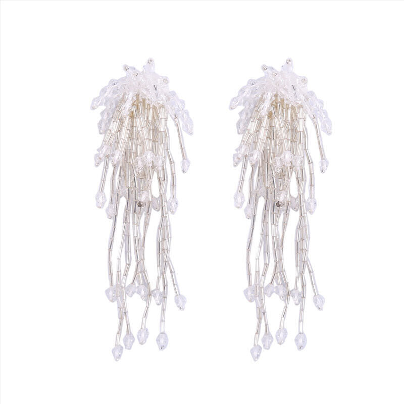 Tassel Nail Bead Cloth Paste Bag Earrings Jewelry Accessories Patch DIY Material