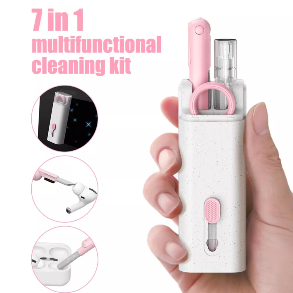Limpiador De Teclados Limpieza De Auriculares Computador Kit De Cepillos 7en1