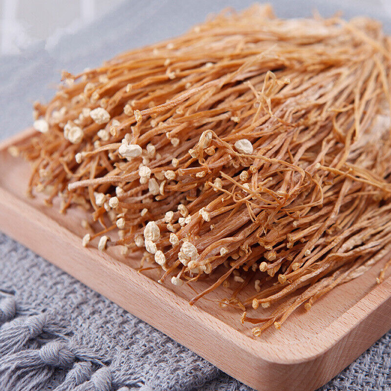 50g-500g Dried Enokitake Enoki Chinese Mushroom Flammulina Velutipes Jin ZhenGu