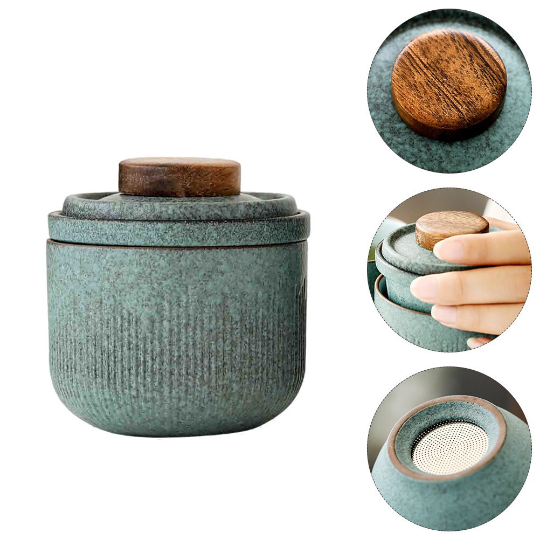 Ceramic Travel Tea Set with Travel Case