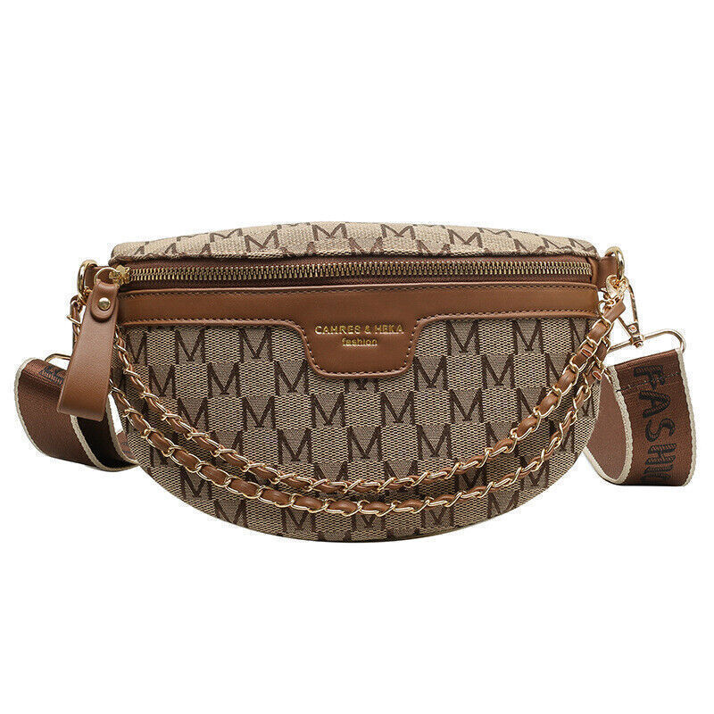 Printed Plaid Pattern Packs Women Bag Female Waist Pack Ladies Crossbody Bag