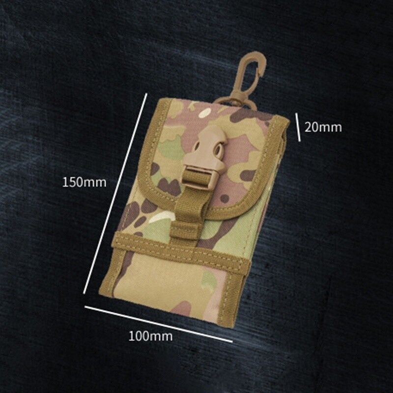 Metal Detector Camo Bag Waist Pack Hook Loop Belt Pouch Military Outdoor Sports
