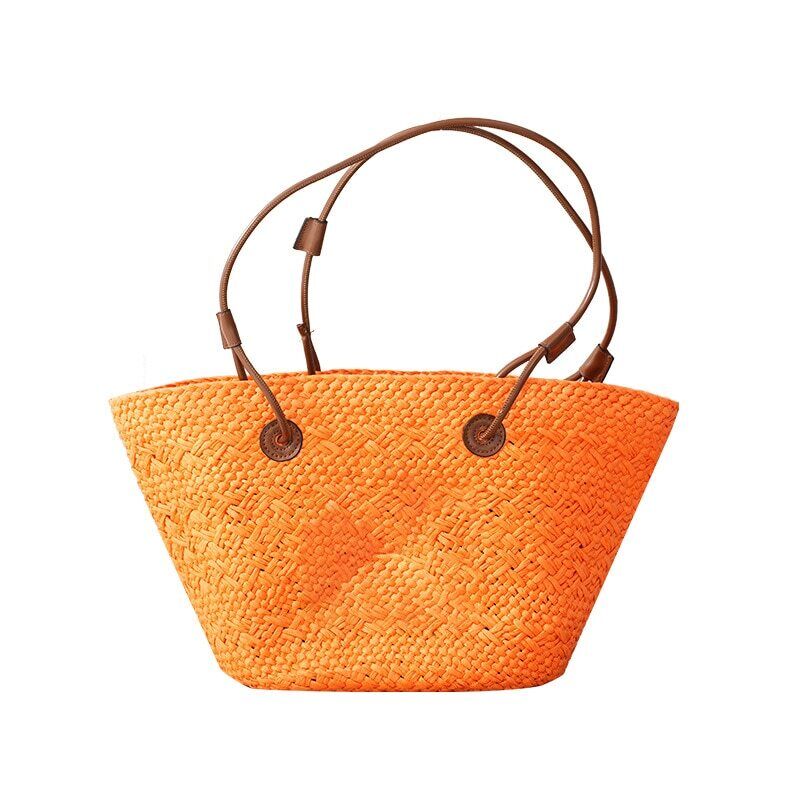 Summer Straw Woven Women Bag Shoulder Bag Woven Tote Bag Beach Bag