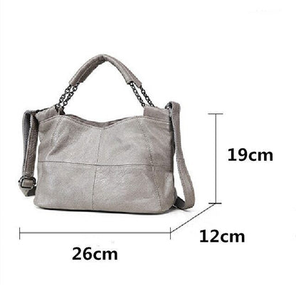 2023 New Handbag Lady Chain Soft Genuine Leather Tote Bags Women Messenger Bag