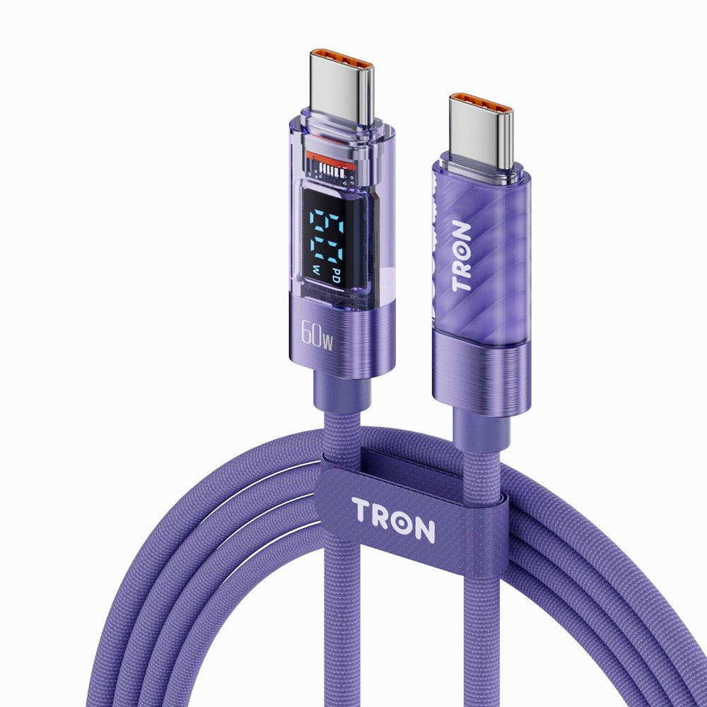 TRON USB-A to USB-C / USB-C to C-L / USB-C to USB-C Fast Charging Cable,5 ft
