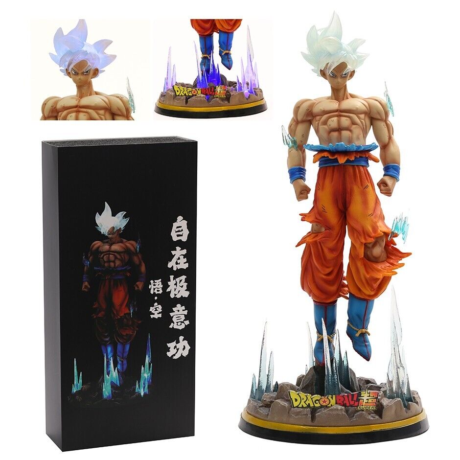Dragon Ball SUPER Son Goku Ultra Instinct PVC Actionfigur Statue mit Licht-
