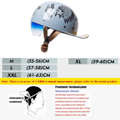 Adult Motorcycle Half Helmet Motorcycle Helmet Baseball Cap For Men Women Gift