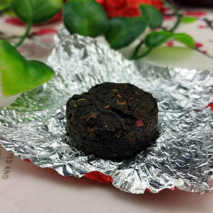 2021/2022 yr Rose Mini Ripe Puer Tuocha, Yunnan Shu Pu er Puerh Gift Packing 75g
