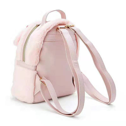 New Cinnamoroll Cute Plush Big Face Ears Back Backpack Plush Headform Backpack