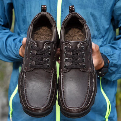Genuine Leather Men Shoes Outdoor Comfortable Casual Shoes Flats Loafers