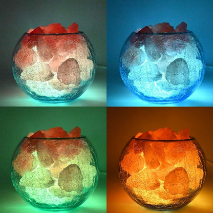 USB Himalayan Salt Lamp with Natural Salt Home Decoration Gift Color Changing