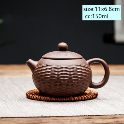 Kettle Handmade Tea Set Chinese Yixing Tea Pot Purple Clay Xishi Filter Teapot