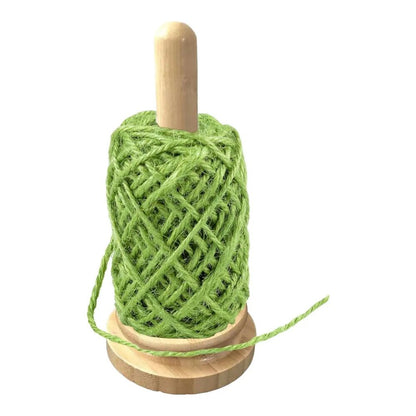 Yarn Ball Holder Wood Paper Towel Ribbon Knitting Organizer Accessory 18x10x10cm