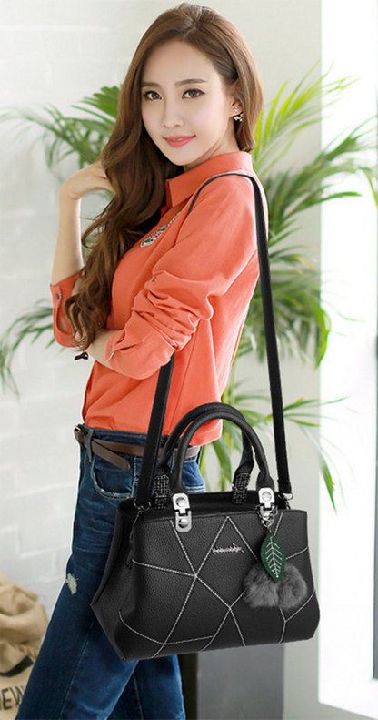 Womens Ladies PU Leather Handbags Shoulder Messenger Satchel Tote Crossbody Bags