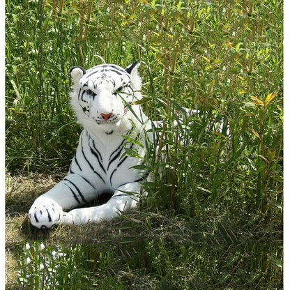 Lovely Simulation White Tiger Stuffed Plush Toy Animal Series Bedtime Doll Toy
