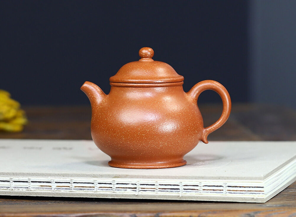 220cc chinese Yixing Handmade Zisha teapot JiangPoNi Gao PanHu Gongfu Tea Pot