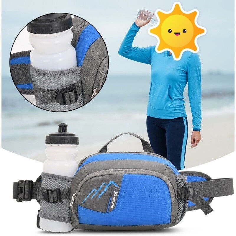 Outdoor Sports Waist Bag Large Capacity Waterproof Bottle Holder Cycling Running