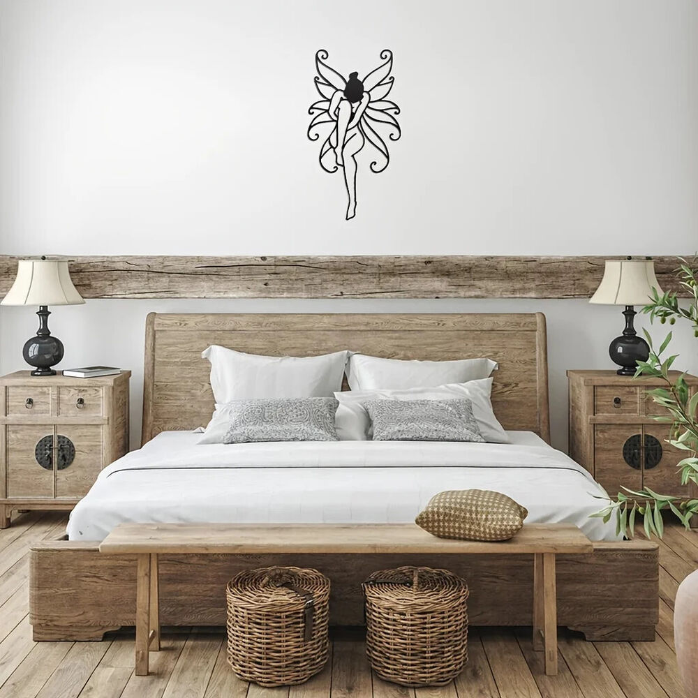 1pc Iron Crafts Flower Figurines Wall Decor, Metal Decor Interior Decoration