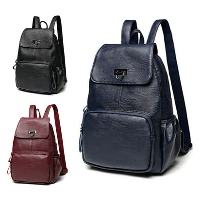 Women Rucksack Backpack Handbag Ladies Girls Pu Leather Satchel Shoulder Bag