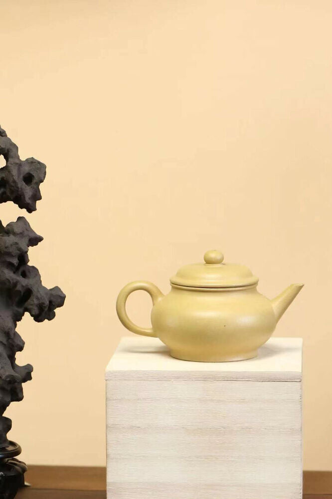 150cc chinese Yixing Handmade Zisha Green ClayTeapot ShuiPing Hu Tea Pot