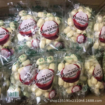 120g*2bag Milk Mangosteen Candy Fruit Soft Toffee Chewy Sweet Sweetmeats Snack
