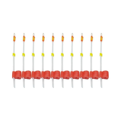 10pcs Waterproof High Intensity Ice Fishing Pole Rod Top Tips Tackle Tool Set