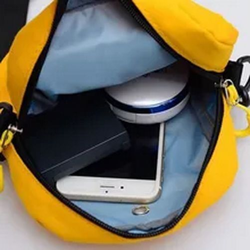 Shoulder Bag Pure Color Tote Outdoor Bag Canvas Handbag Zipper Messenger Bags