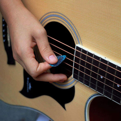 16pcs Guitar Pick Holder Case Box W/ Pick Capo Tuner Strings Storage Pouch Bag