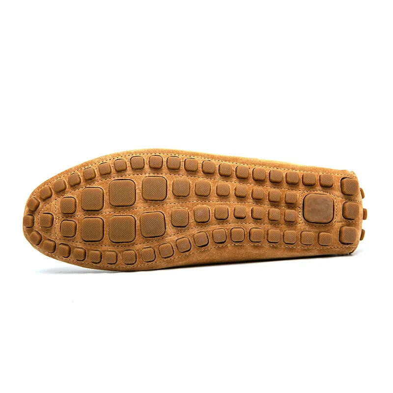 Men Loafers Spring Autumn Genuine Leather Shoes Men Warm Flats Driving Shoes