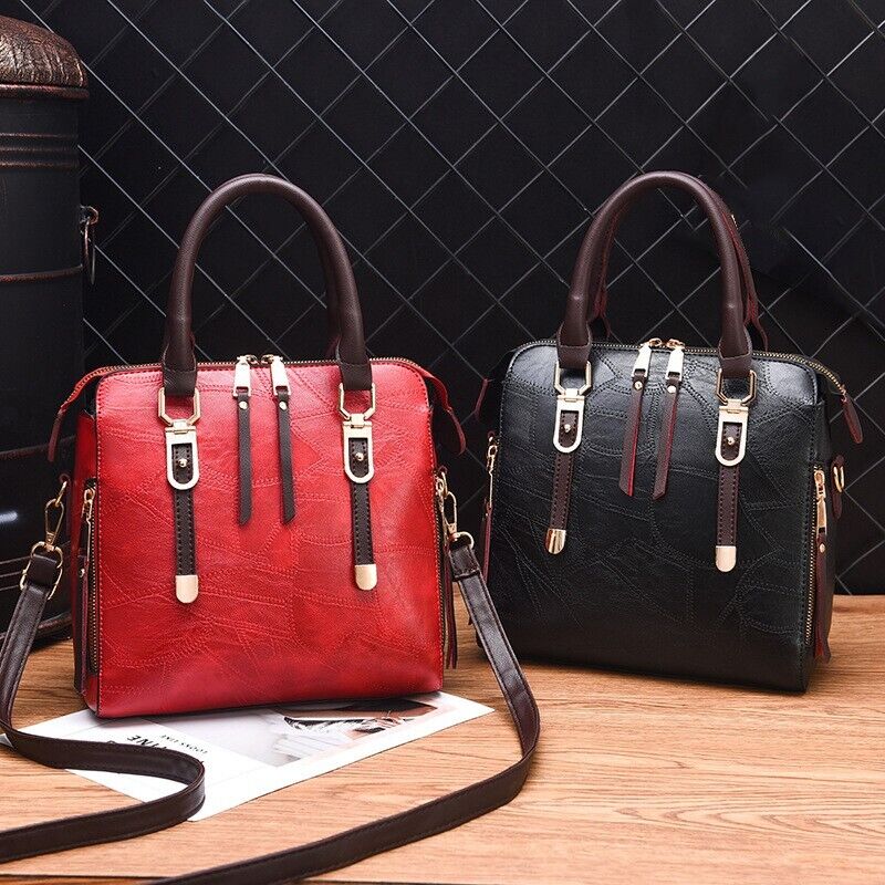 Womens Ladies PU Leather Vintage Backpack Handbag Shoulder Crossbody Bag Tote